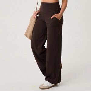 Aerie Real Me XTRA High Waisted Trouser Brown M long